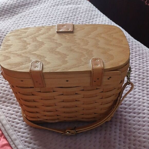 Tan Woven Basket Bag - Picture 6 of 6